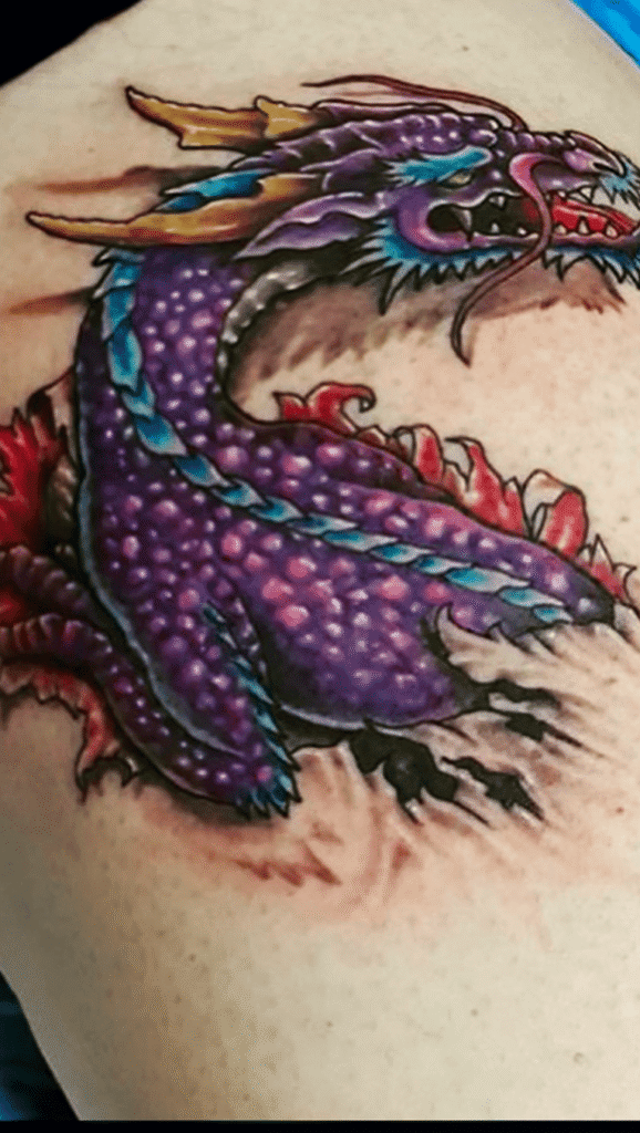 cartoon tattoo in bali
