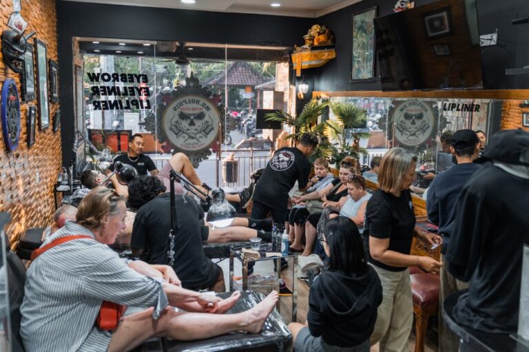 Exterior of MR Dolphin Tattoo on Jalan Melasti in Kuta, Bali