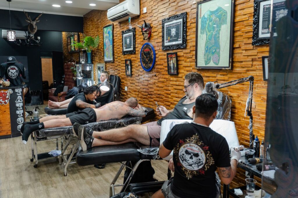 Traveller caring for a new tattoo while visiting Bali